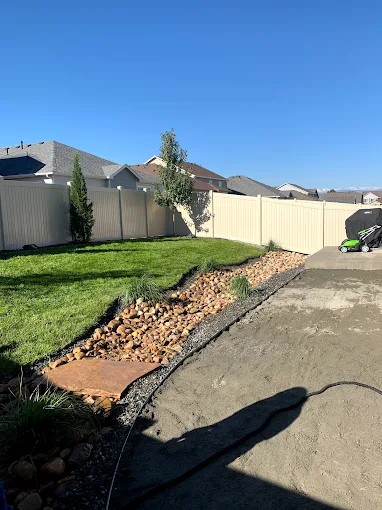 Backyard landscape project completed in 2020 in Denver metro
